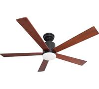 Energy efficient DC Ceiling Fan Tibu Black 52" with LED Light Kit and Remote [EEK: A+]