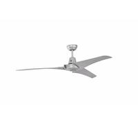 Industrial ceiling fan Vourdries Silver with wall control