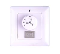 Pepeo Wall Control for Ceiling Fans with Light - Surface mounted, Colour White