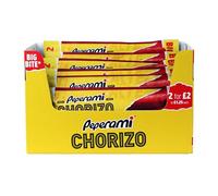 Peperami Big Bite - Chorizo Stick - Cured Pork Salami Sausage - Box of 20 x 26 Grams