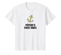 Pepere's First Mate Grandson Granddaughter Boat Anchor T-Shirt