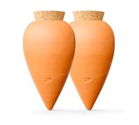 Pepin | 2X Oyas | Oyas A Planter Terracotta | Automatic and Ecological Watering for Indoor and Outdoor Plants | Natural Irrigation System | Ollas Terracotta - 25 cl