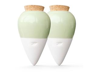 Pepin | 2X Terracotta Planters with Automatic and Eco-Friendly Watering for Indoor and Outdoor Plants | Natural Irrigation System | Autonomy of About 1 Week | OYA Green - 25cl