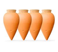 Pepin | 4X Ollas Terracotta Planting | Automatic and Ecological Watering for Indoor and Outdoor Plants | Natural Irrigation System | Autonomy of About 1 Week | OYA Terracotta 25cl