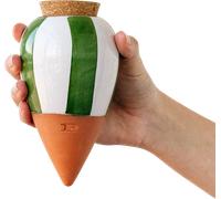 Pepin Hydrating Olla - Green & ivory stripes