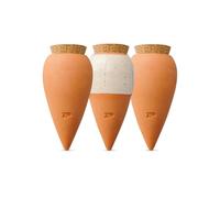Pepin Mini Oyas Set of 3 Terracotta 12cl Automatic Watering Planters - Orange