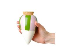 Pepin | Olla Terracotta Planting | Automatic and Ecological Watering for Indoor and Outdoor Plants | Natural Irrigation | Autonomy of Approximately 1 Week | OYA Striped Green and Lilac 25cl