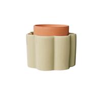 Pepin | Paula Ceramic Freestanding Pot for Indoor Plants | Automatic and Eco-friendly Watering | Natural Irrigation System | Autonomous for Approximately 2 Weeks | Green - 30cl