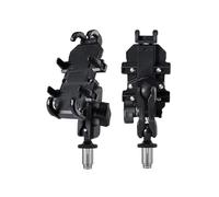 PEPKWELYCB Bicycle Phone Holder Motorcycle Bike Phone Holder W/Shock Absorbe Handlebar Fork Stem Mount GPS Clip For 4.7-7.1 Inch Shockproof Mobile Stand Bike Phone Mount(Fork Stem)