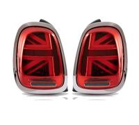PEPKWELYCB Car Rear Light Assemblies For Mini For Cooper F55 F56 F57 2014-2019 UNION JACK LCI RED Lens Rear Tail Lamp LED Tail Lights Rear Tail Light Assembly(2PCS C)