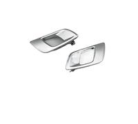 PEPKWELYCB Door Interior Handle Driver Side for Everest 2012-2019 Door Inner Handle Chrome and Silver(Matt Silver 1 Pair)