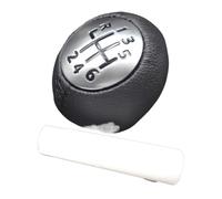 PEPKWELYCB for Dacia for Duster 2010-2017 6 Speed Manual Gear Shift Knob Leather Gearstick Lever(A)