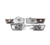 PEPKWELYCB Halogen Fog Lamp For Vw For Jetta MK3 For Golf 1992 1993 1994 1995 1996 1997 4PCS Set Clear Car Front Bumper Fog Light + Turn Signal Lamp
