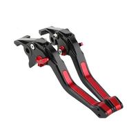 PEPKWELYCB Handbrake Lever Assembly for Ninja 250 300 400 2008-2022 3D Clutch Lever Brake Set Adjustable Handle Levers Motorcycle(Black Red)