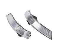 PEPKWELYCB Rearview Mirror Turn Lamp For Focus For Mondeo 2007 2008 2009 2010 2011 1538488+1538489 1 Pair Of Left & Right Car Rearview Mirror Turn Signal Light Lampshade No Bulb Wing Side Indicator