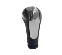 PEPKWELYCB Universal Leather Gear Shift Lever for Chevrolet for Matiz for Spark M300 2009-2016 Manual Gearbox Handle Cover Gear Shift Knob Boot Lever Handle Leather(Chrome Gear knob)