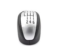 PEPKWELYCB Universal Leather Gear Shift Lever for Laguna III MK3 2007 2008 2009 2010 2011 2012 2013 2014 Car Interior Replacement Accessories Manual 6 Speed Gear Shift Knob Shifter Lever Head