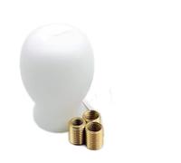 PEPKWELYCB Universal Leather Gear Shift Lever for Subaru for BRZ for WRX for STI Gear Ball Head Manual Gear Shift Knob(White)