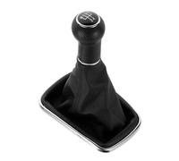PEPKWELYCB Universal Leather Gear Shift Lever for VW for Golf 4 IV MK4 for GTI R32 for Bora for Jetta MT 1999-04 12mm 5/6 Speed Car Gear Shift Knob Lever Shifter Gaitor Boot(5 Speed D)