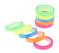 PEPLAYTAL 10 Rolls Transparent Highlighting Tape Colorful Adhesive Book Tabs for Annotating Reading Focus Support Sticky Sentence Markers for School and Office Use