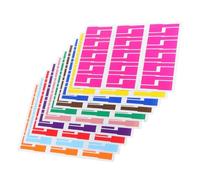 PEPLAYTAL 10 Sheets Multi Color Tearproof Cable Labels for Electronics and Computers Writable Cord Tags for Handwriting and Printing Wire Markers for Fast Identification and Efficient Cable