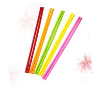 PEPLAYTAL 100pcs Colorful Hot Melt Glue Sticks DIY Craft Adhesive Rods with Glitter Design Fast Melting Strong Adhesion Low Odor Flexible for Multi-surface Use