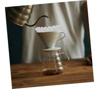 PEPLAYTAL 100pcs Drip Coffee Filter Paper Cups Basket Coffee Filters for Home Brewing Safe and Practical Compatible with Dripper Brewers