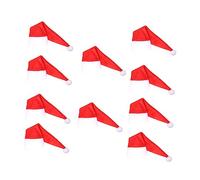 PEPLAYTAL 10pcs Christmas Hat Shape Wine Bottle Stoppers Reusable Caps for Cava Sparkling Wine Holiday Party Table Decoration Gift