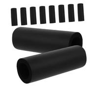 PEPLAYTAL 10Pcs Dog Leash Sponge Wrap Covers Soft Nbr Foam Handles Comfortable Non-slip Grip Sleeves for Pet Leashes Walking Cats Dogs Ergonomic Design Black