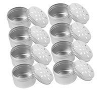 PEPLAYTAL 10Pcs Dog Scent Training Boxes with Aluminum Ventilated Lids Odor Detection Containers for Scentwork Dogs Puppy Nose Work Equipment Stress Reducing Training Tool
