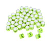 PEPLAYTAL 10pcs Foreign Pigeons Marker Ring Bird Leg Bands Pigeons Parrots Identification