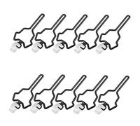 PEPLAYTAL 10pcs Hands Bag Holder Easy Clip Carrier for Leash Backpack Stroller Durable Waste Bag Fastener for Pet Supplies Stylish Colors