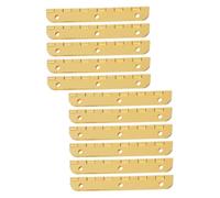 PEPLAYTAL 10pcs Heavy Duty Miniature Piano Hinges for Wooden Boxes Wear Resistant Folding Hinges with Rounded Corners for DIY Jewelry Cases Home and Office Use