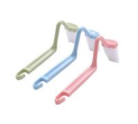 PEPLAYTAL 10Pcs S-shaped Toilet Brushes for Bathroom Cleaning Curved Design for Deep Reach Wall-hanging Home Sanitary Brushes with Random Color Random Color
