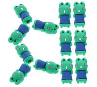 PEPLAYTAL 12pcs Cartoon Pencil Protective Lids Pencil Caps Protectors Lightweight Shield for School Supplies Suitable for Fun Writing Tools