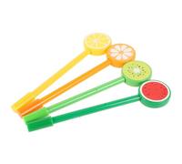 PEPLAYTAL 12Pcs Cute Fruit-shaped Gel Pens Smooth Writing Portable Bulk for Students School Office Homework Exams Comfortable Ergonomic Design