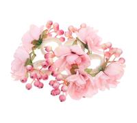 PEPLAYTAL 12pcs Floral Dinner Napkin Rings Faux Flower Serviette Buckles for Wedding Banquet Table Decoration Stable Artificial Flower Holders for Thanksgiving Spring Summer Events