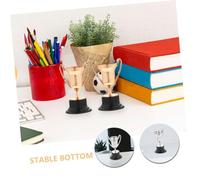 PEPLAYTAL 12Pcs Plastic Mini Trophy Realistic Gold Silver Competition Cups Party Favor Awards for School Tournaments and Winner Celebration Decor