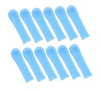 PEPLAYTAL 12pcs Replacement Ear Wax Removal Sleeves Soft Silicone Ear Spoon Covers Easy to Clean Wide Compatibility for Cleaning Tools