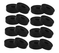 PEPLAYTAL 12pcs Rubber Vibration Isolators Od Id Thick Anti-vibration Washers Pads for Industrial Equipment Furniture and Automotive Noise Reduction Isolation Feet