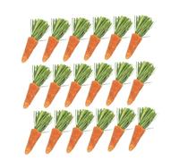 PEPLAYTAL 18Pcs Bunny Chew Carrots Natural Teething Sticks for Hamsters Rabbits Guinea Pigs for Fun Chewing to Alleviate Boredom