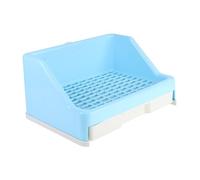 PEPLAYTAL 1PC Lop Ear Rabbit Toilet with Tipping Design Easy Install Drawer Type Bunny Bed Pan for Pet Rabbit Cage Reliable Urine Basin for Developing Toilet Habits