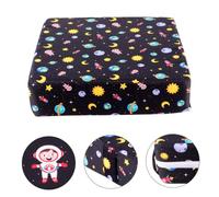 PEPLAYTAL 1PC Portable Highchair Booster Cushion for Dismountable Dining Chair Seat Pad Black Sky Secured with Straps for Home Restaurant Use