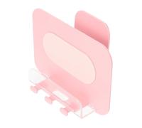 PEPLAYTAL 1pc Wall-mounted Phone Holder Adhesive Stand for Tablets Smartphones Material Easy Install Non-slip Bracket for Home Office Use Random Color