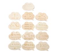 PEPLAYTAL 1set Newborn Cards Double-Sided Growth Photo Props for Capturing Monthly Memories and Commemorating First Year