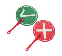 PEPLAYTAL 2 Pcs Classroom Voting Paddles Plastic True False Interactive Signs Lightweight Portable Teaching Tools for School Students Judges Game Events