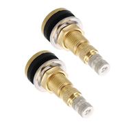 PEPLAYTAL 2 Pcs Tubeless Tire Valve Stems for Industrial Agricultural Vehicles Copper Construction Compatible with Tractor Roller Loader Wheels Easy Installation Vacuum Air Liquid Valve
