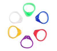 PEPLAYTAL 200pcs Colored Pigeon Foot Rings Large Clip-on Identification Bands for Birds Sturdy Leg Bands for Poultry and Doves Multi-Color Options