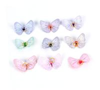 PEPLAYTAL 20pcs Mixed Color Pet Hair Bows Elastic Topknot Grooming Accessories for Dogs and Cats Soft and Pet Hair Decorations for Cute Hairstyles