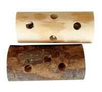 PEPLAYTAL 2Pcs Apple Wood Chew Toys for Small Animals Natural Biting Playthings for Guinea Pig Hamster Rabbit and Chinchilla Encouraging Chewing Behavior and Relieving Boredom